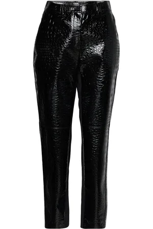 Karl Lagerfeld Faux Croc Patent Leather Pants