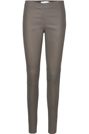 Karen by Simonsen Memekb Leather Pants Grey
