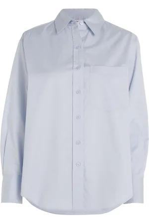 Calvin Klein Relaxed Cotton Shirt Blue