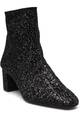ANGULUS Bootie - Block Heel - With Zippe Black
