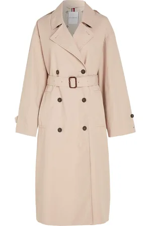 Tommy Hilfiger Cotton Relaxed Trench Beige