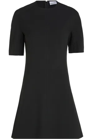 Calvin Klein Heavy Viscose Fit & Flare Dress Black