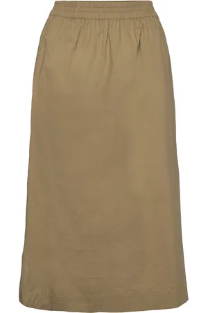 Coster Copenhagen Cc Heart Phoebe Long Skirt Green