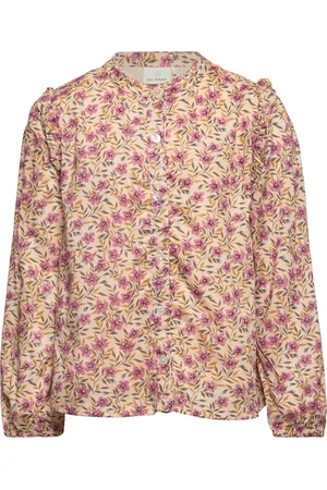 EN FANT Shirt Flower Woven Pink
