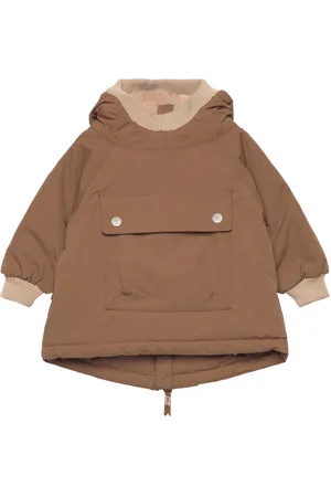 Mini A Ture Baby Wen Fleece Lined Winter Anorak. Grs Brown