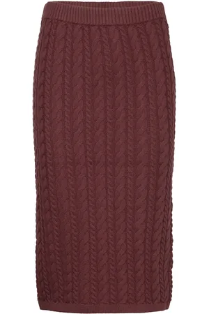 Esmé Studios Esbraidy Skirt Knit Brown