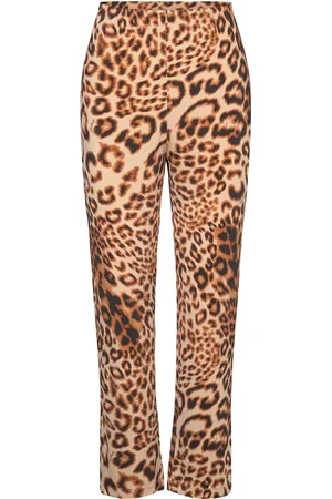 ROTATE Stretchy Flared Pants Beige