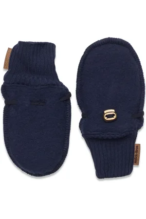Mikk-Line Wool Mittens Navy