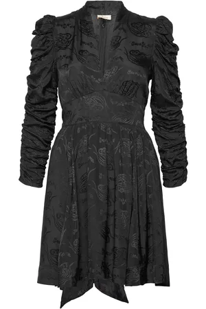 by Ti Mo Jacquard Tieband Dress Black