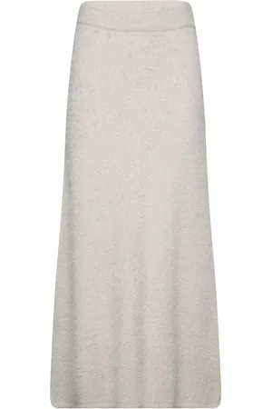 Y.A.S Charlotte Ankle Knit Skirt - Ka Grey