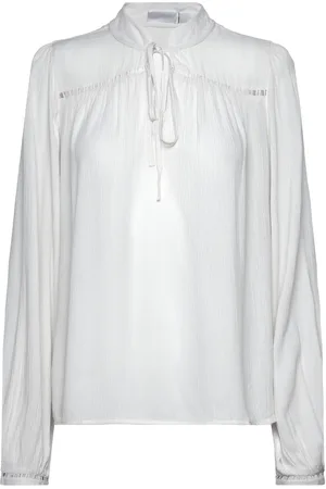 VILA Viseba V-Neck L/S Top/Su White