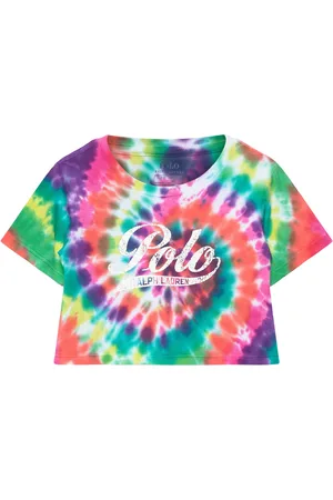 Ralph Lauren 30/1 Jersey-Crop Tee-Kn-Tsh Patterned