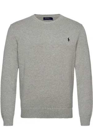 Ralph Lauren Cotton Crewneck Sweater Grey