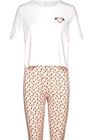 ONLY Onlliga X-Mas Nightwear Set White