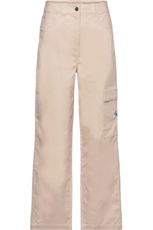 Calvin Klein High Rise Corduroy Pant Beige