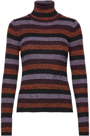 Ganni Sprayed Merino Rib Knit Patterned
