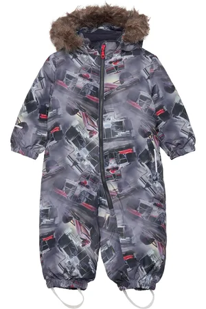 NAME IT Nmmsnow10 Suit Race Car Fo Grey