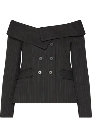 Les Coyotes de Paris Off Shoulder Suiting Top Black
