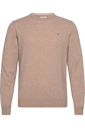 GANT Superfine Lambswool C-Neck Beige