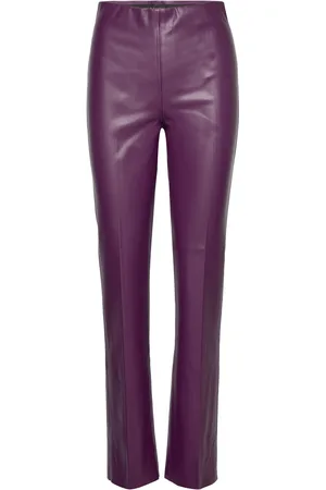 Soaked in Luxury Slkaylee Straight Pants Purple