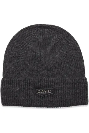 Day Et Day Logo Patch Knit Hat Grey