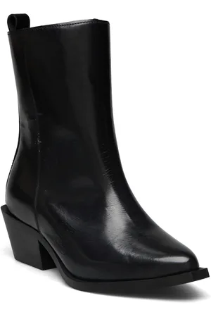 Bianco Biamona Western Zip Boot Polido