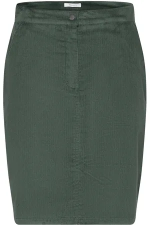 Tamaris Basel Corduroy Skirt Green