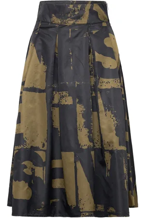 Copenhagen Muse Cmsella-Aop-Skirt Black