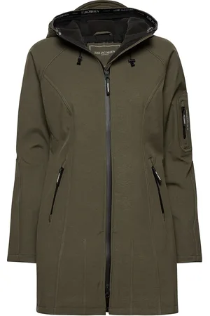 Ilse Jacobsen 3/4 Raincoat Green