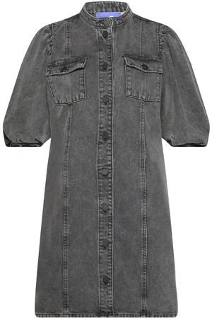 Crās Anniecras Dress Denim Grey