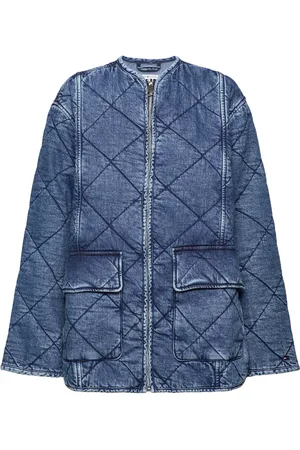 Tommy Hilfiger Dnm Lw Padded Quilt Jacket Blue