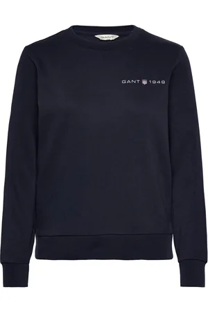 GANT Reg Printed Graphic C-Neck Blue