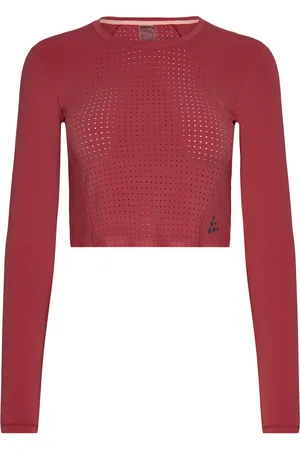 Craft Adv Hit Cropped Top W Red