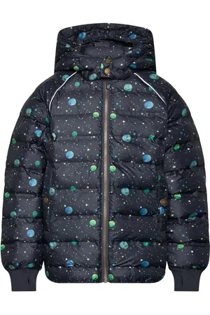 Mikk-Line Puffer Jacket Aop Rec. Navy
