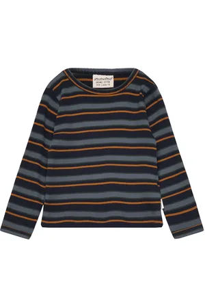 Minymo T-Shirt Ls Y/D Rib Patterned