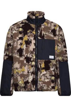 Knowledge Cotton Apparal Over D Jaquard Sherpa Jacket - G