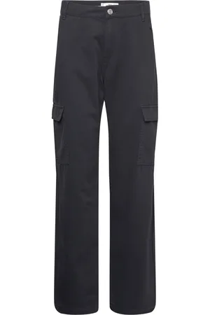 MANGO Pocket Cargo Jeans Black