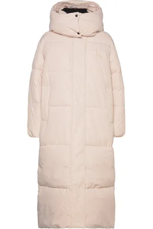 Calvin Klein Non Down Over D Long Puffer Beige