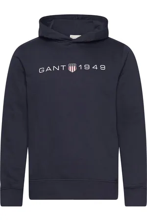 GANT Printed Graphic Hoodie Blue