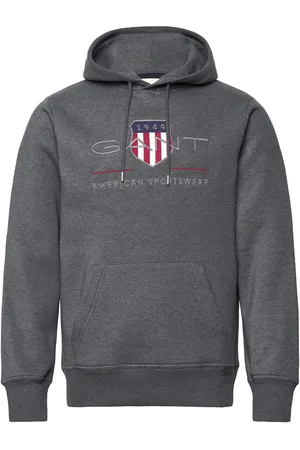 GANT Reg Archive Shield Hoodie Grey