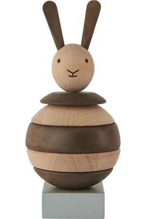 Oyoy Wooden Stacking Rabbit Patterned