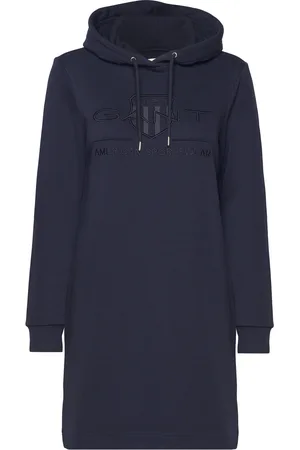 GANT Reg Tonal Shield Dress Navy