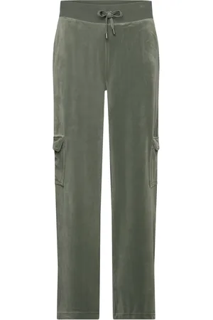 Juicy Couture Audree Cargo Velour Trouser Green