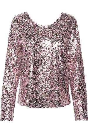 A-View Sequin Blouse Pink