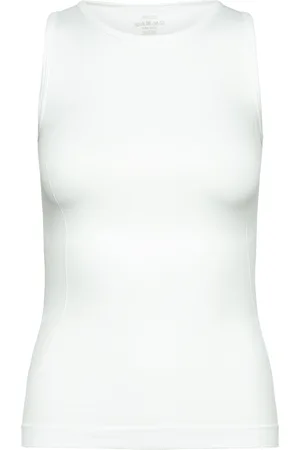 ZEBDIA Women Seamless Tank Top "Rib" White