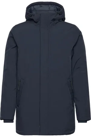 Knowledge Cotton Apparal Soft Shell Jacket Climate Shell - Navy