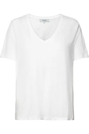 Minus Leti V-Hals T-Shirt White