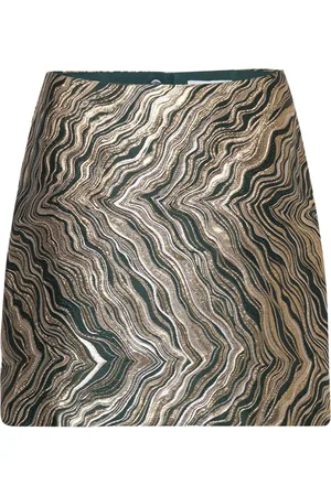 Minus Msevelina Short Jaquard Skirt Green