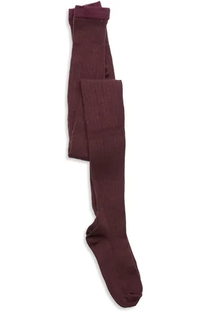 mp Denmark Wool Rib Tights Burgundy