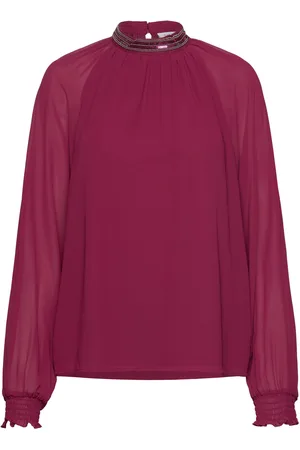 VILA Vianlis Halterneck L/S Top/Su Red